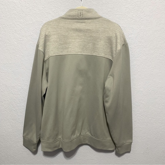 PGA Tour Gray 1/4 Zip Long Sleeve Pullover Jacket - Picture 8 of 8